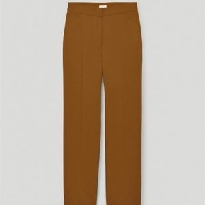 Aritzia Wilfred Alanya Pant Foxfire Brown - Size 4